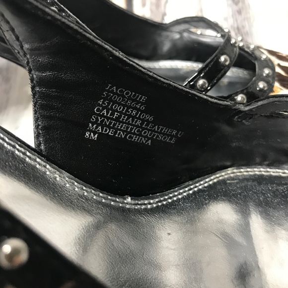 Calf hair leather sling backs - Picture 4 of 5